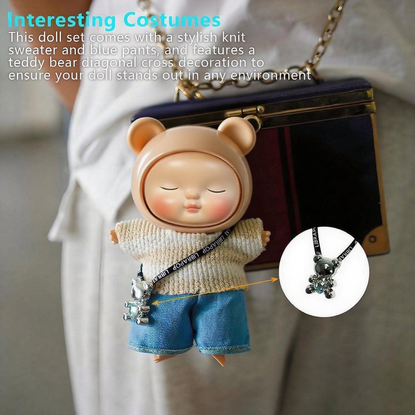 Conjunto Ropa para Muñecas 17cm - Suéter y Jeans Algodón