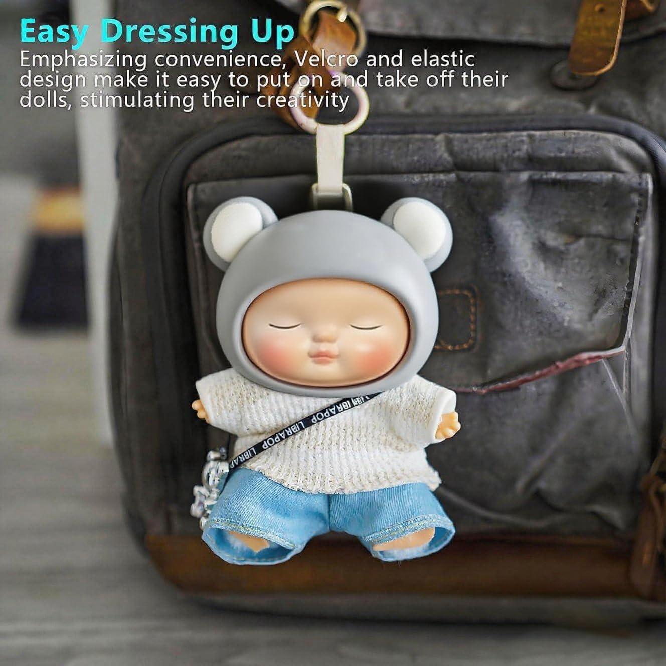 Conjunto Ropa para Muñecas 17cm - Suéter y Jeans Algodón