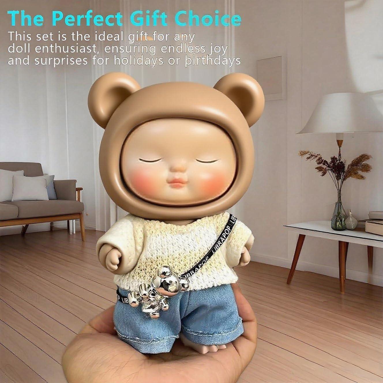 Conjunto Ropa para Muñecas 17cm - Suéter y Jeans Algodón