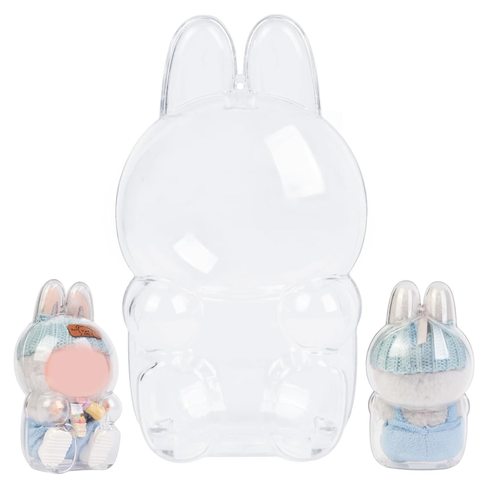 Funda Protectora Acrílica para Muñeca LABUBU Alta Clara