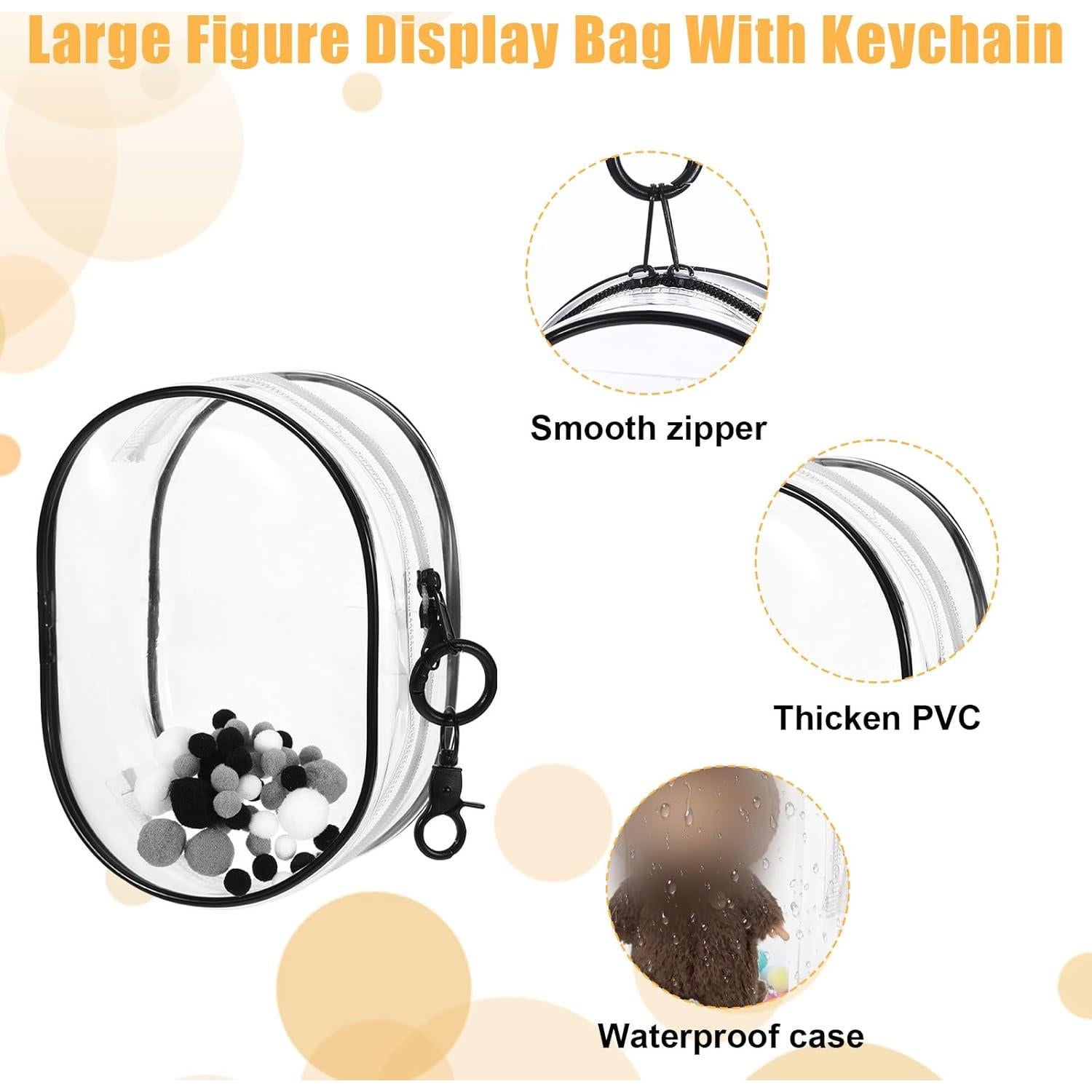 Funda Protectora para Muñeca 15.5cm PVC Transparente con Llavero