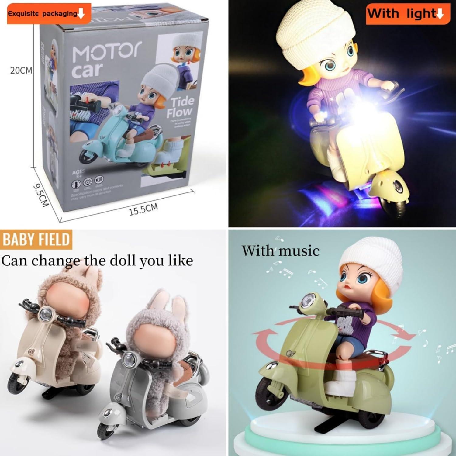 Juguete Scooter Labu Verde con Luz y Música - 20 cm