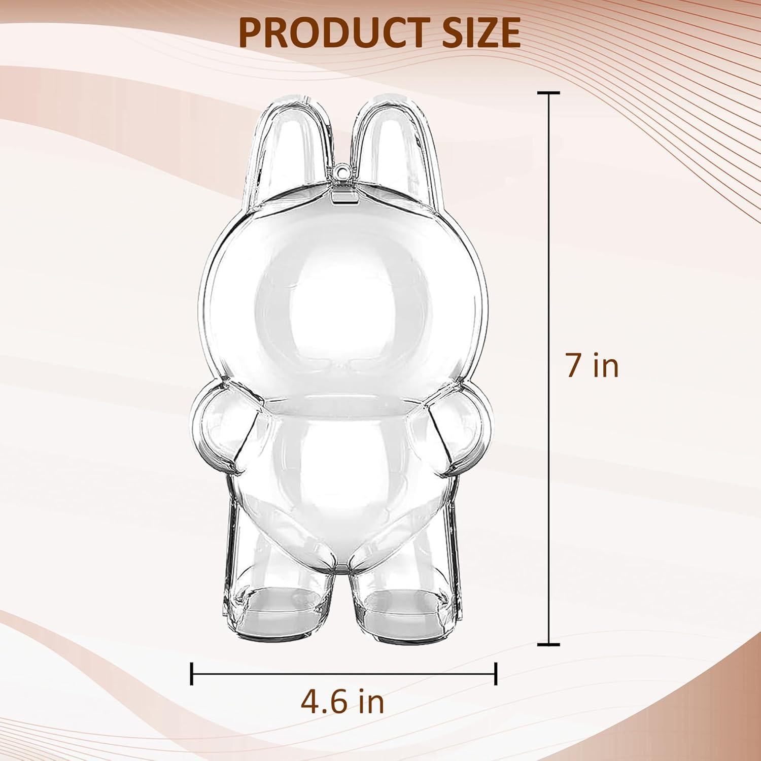 Funda protectora acrílica Labubu para figuras coleccionables
