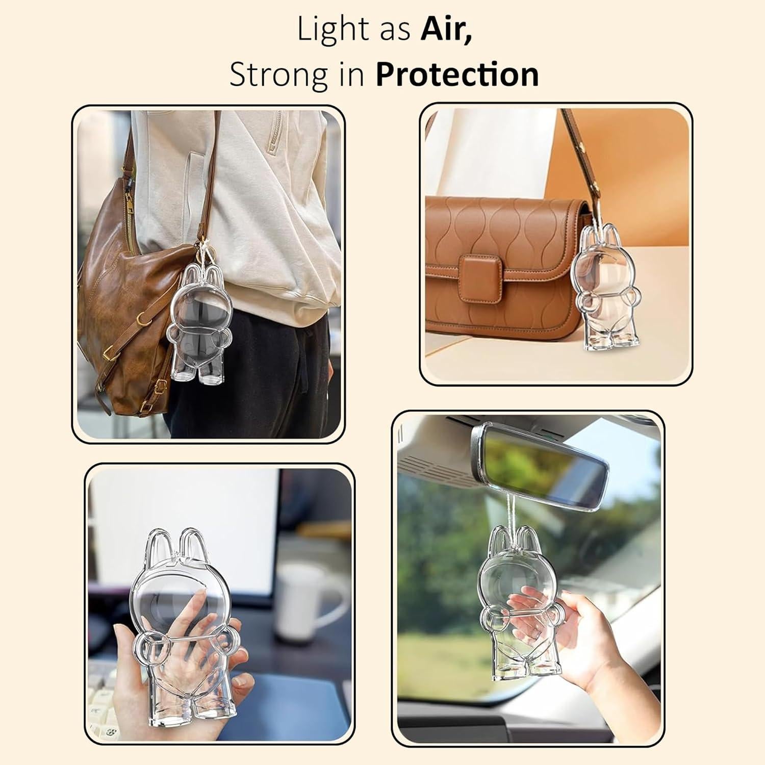 Funda protectora acrílica Labubu para figuras coleccionables