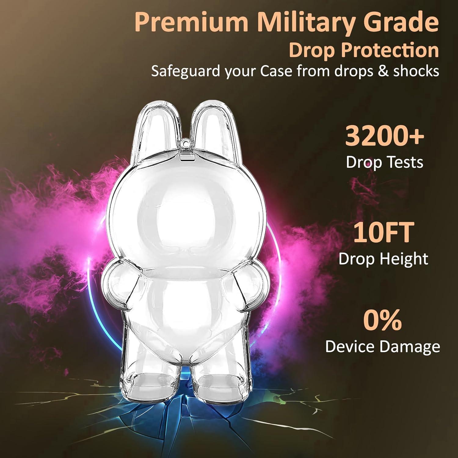 Funda protectora acrílica Labubu para figuras coleccionables