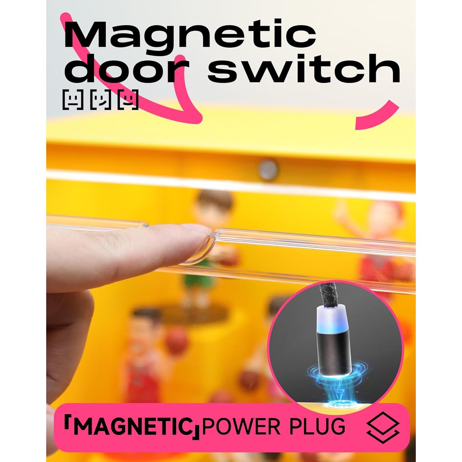 Estuche de exhibición MOCBURIKU para figuras LED 29x20.6x25.7cm