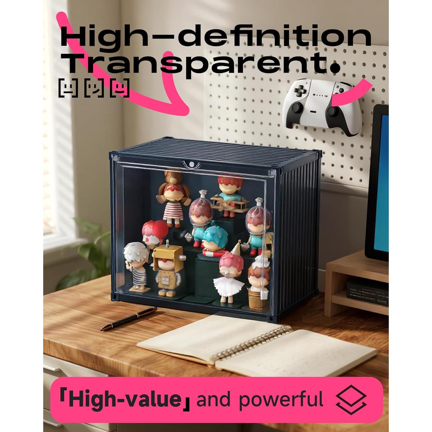 Estuche de exhibición MOCBURIKU para figuras LED 29x20.6x25.7cm