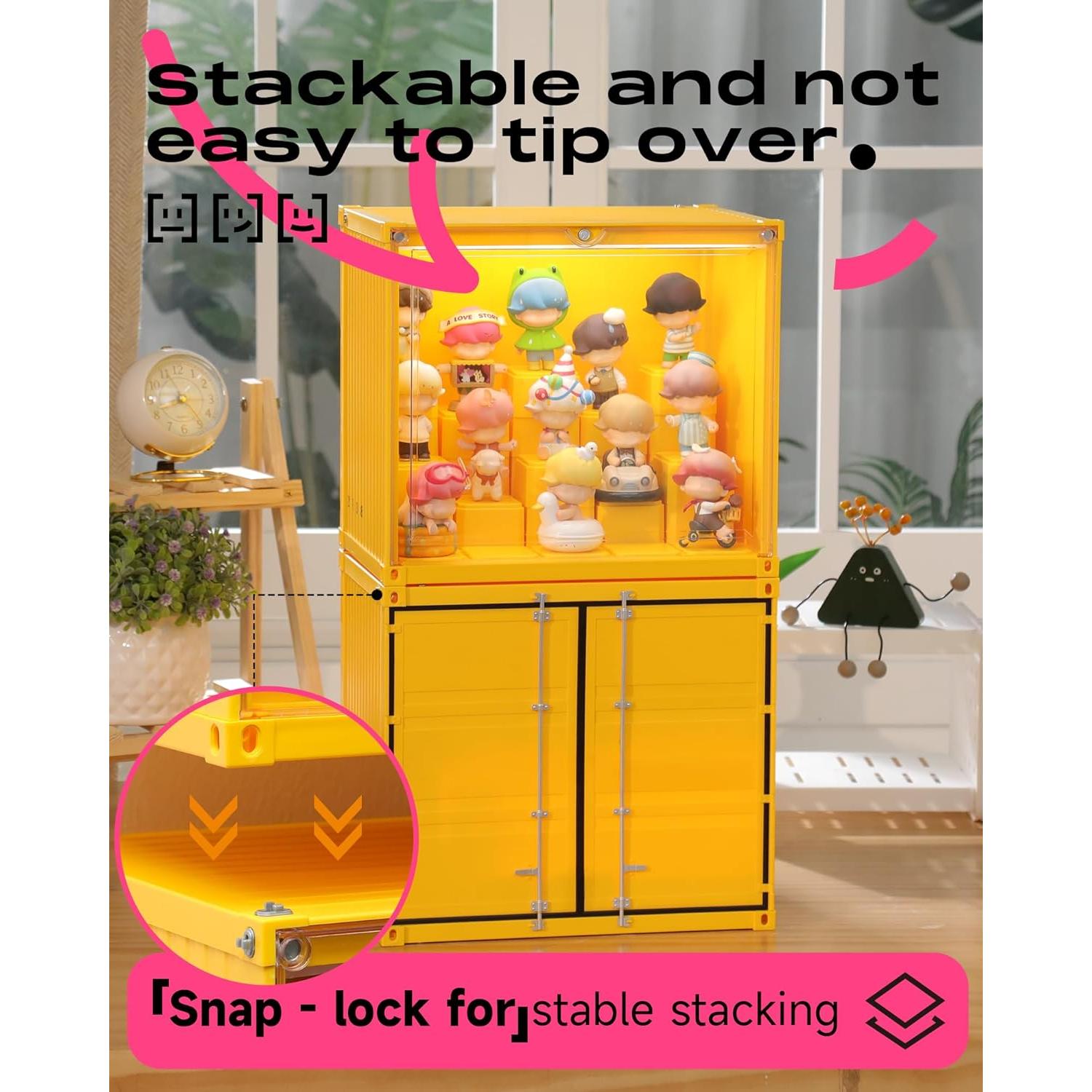 Estuche de exhibición MOCBURIKU para figuras LED 29x20.6x25.7cm