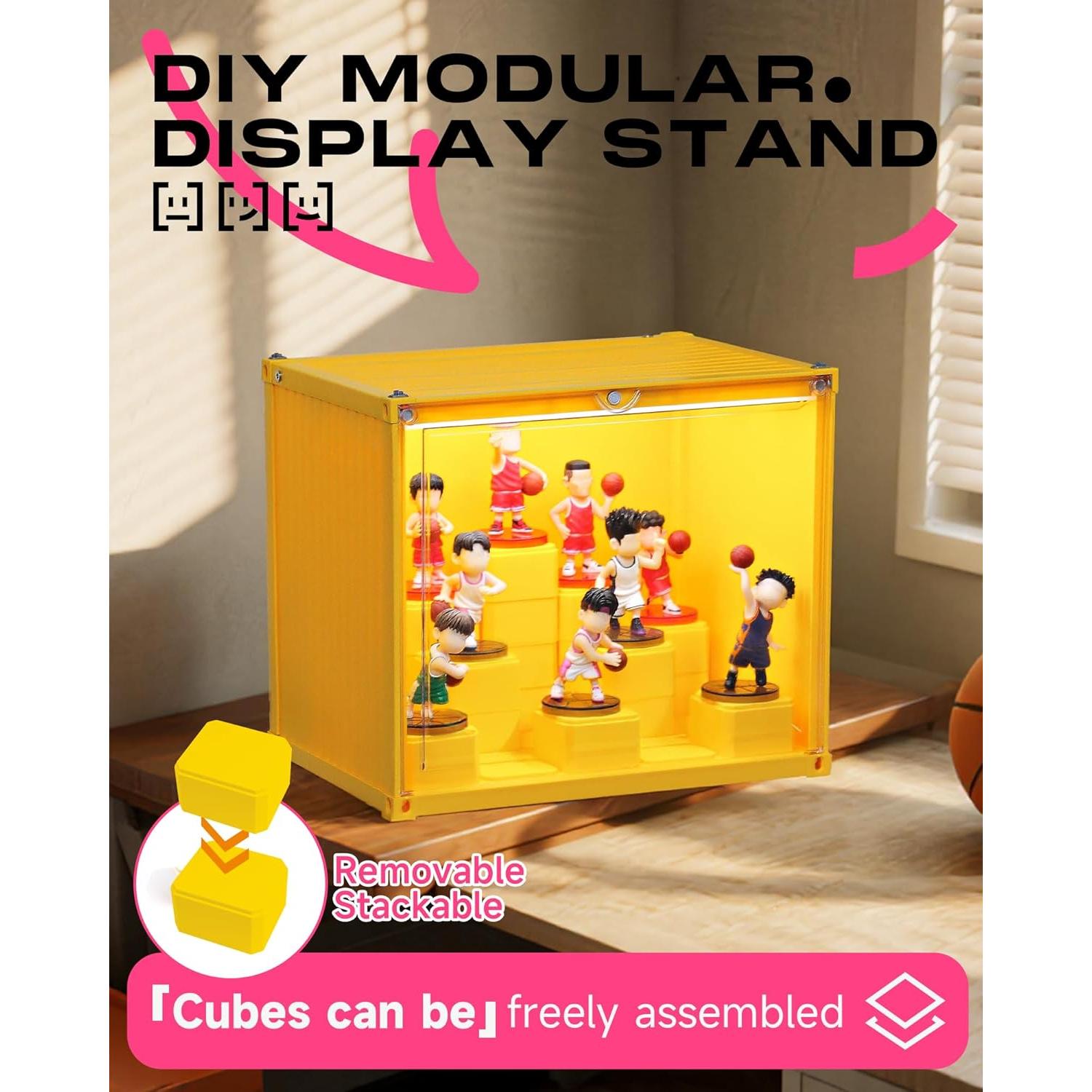 Estuche de exhibición MOCBURIKU para figuras LED 29x20.6x25.7cm