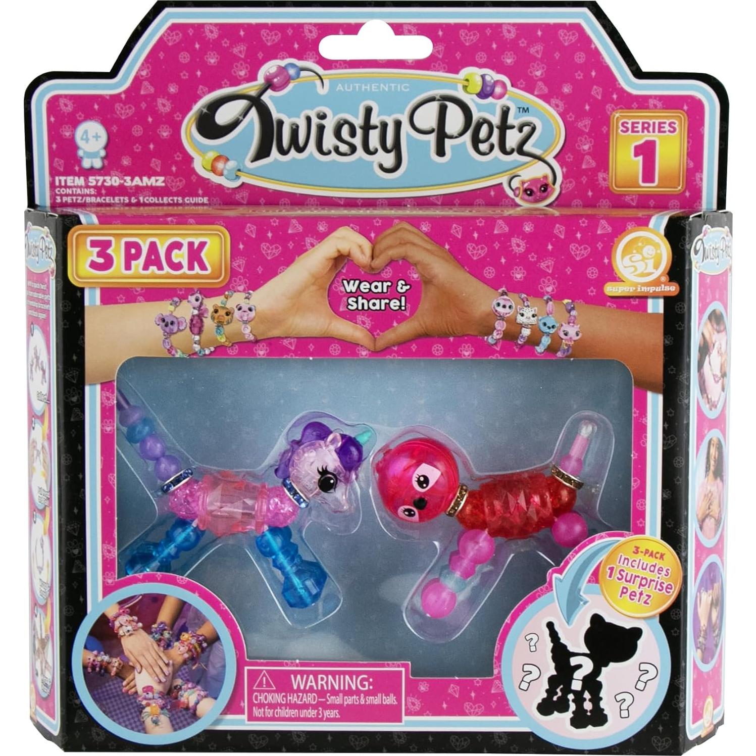 Twisty Petz 3-Pack Luna Unicornio y Sammy Perezoso - Mascotas Coleccionables