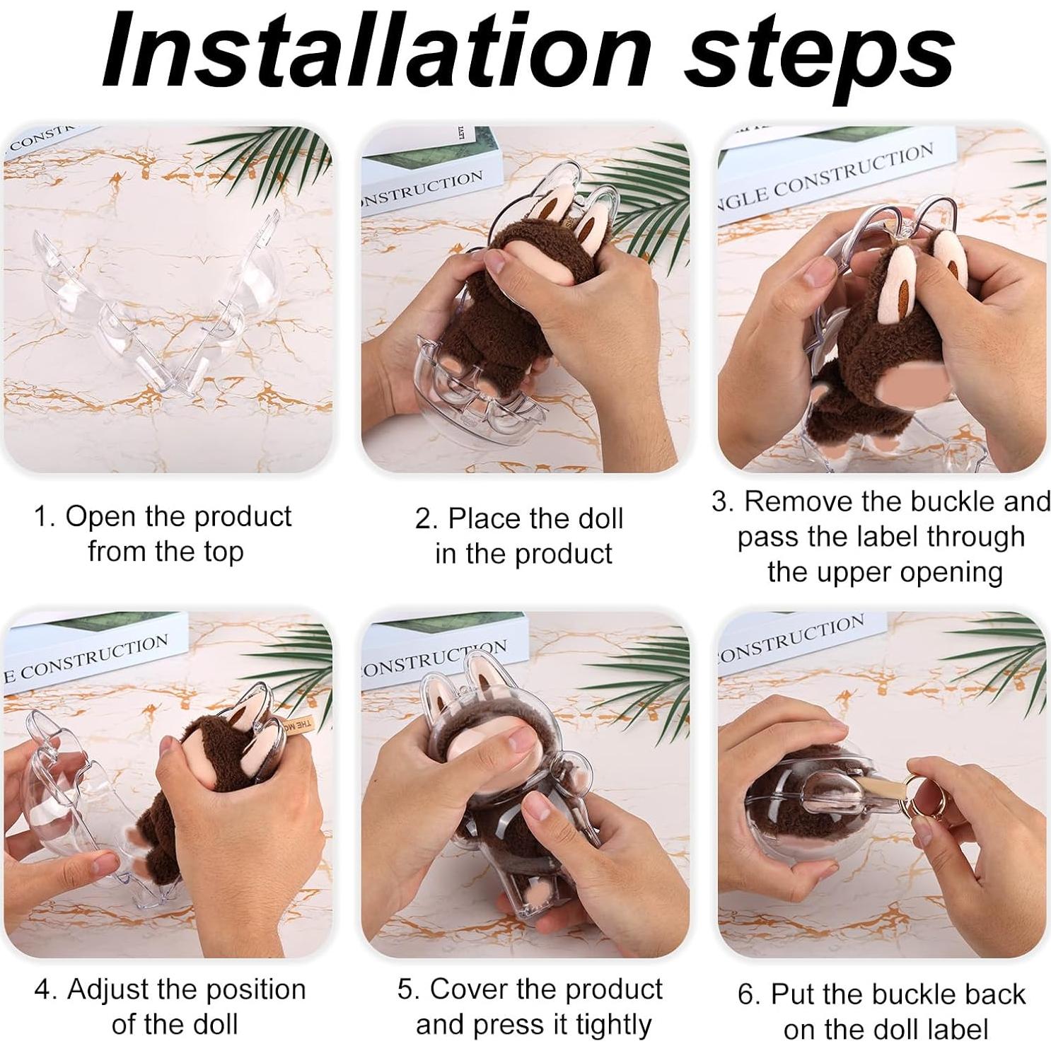 Funda Protectora de Plástico para Muñeca COLA - 17.4x10.3x8.6cm