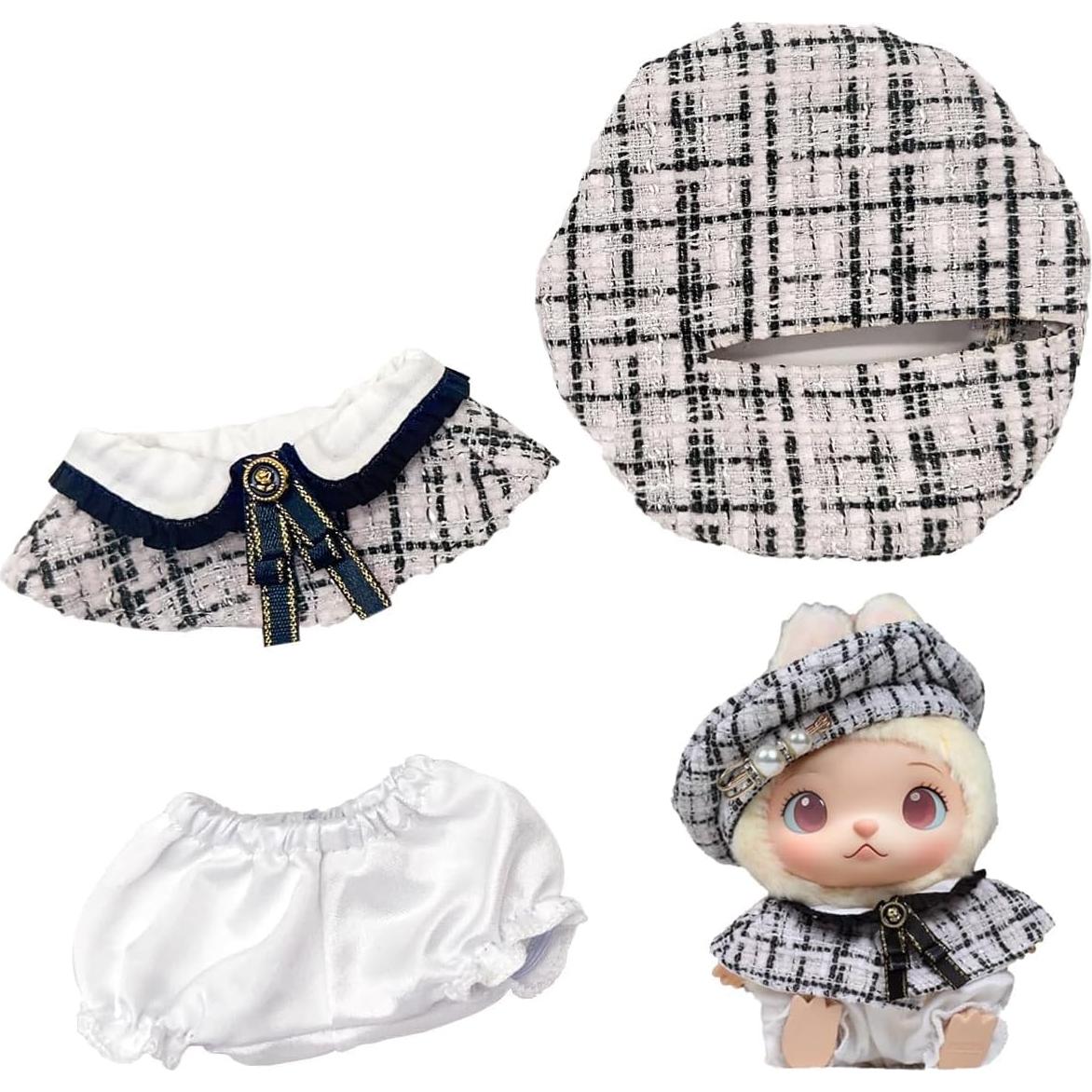 Conjunto Ropa para Muñecas 17cm Wei Long - 3 Piezas Kawaii