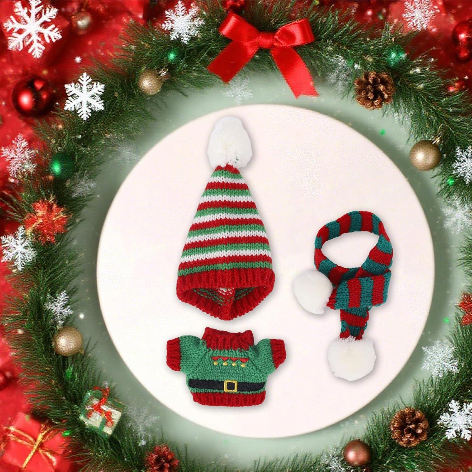 Conjunto de Ropa de Navidad para Muñeca Fukaisu 15-17cm