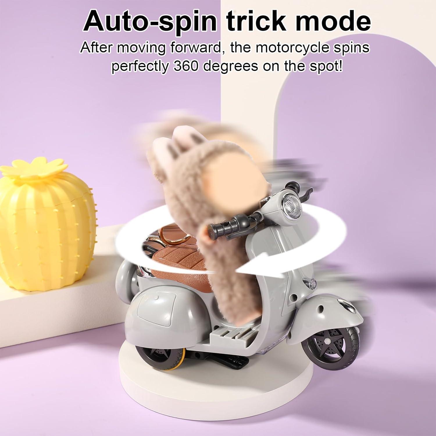 Scooter de Muñeca BTFO con Luces y Música - Gris 19x12.5x9.5cm