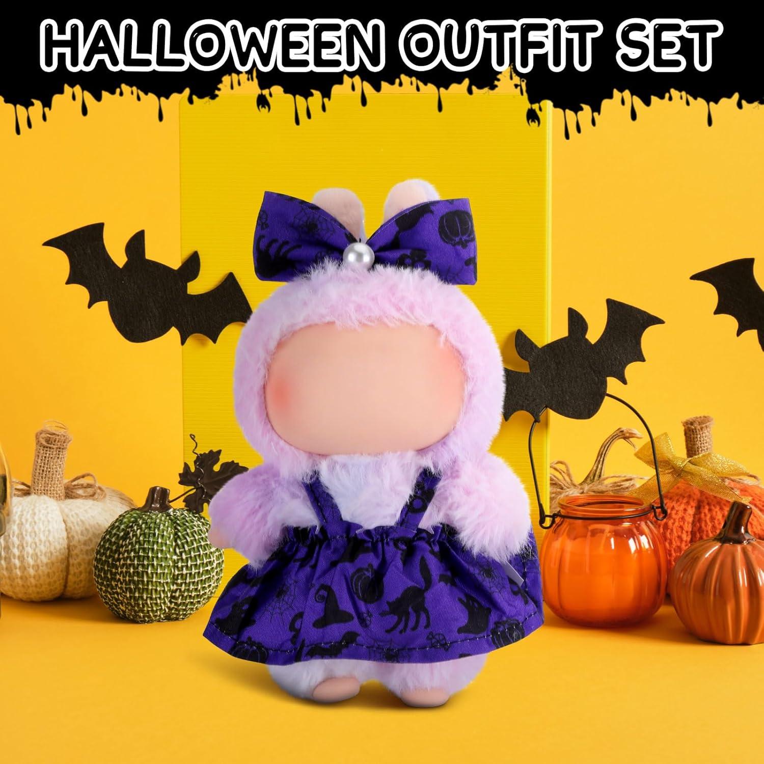 Conjunto de Ropa de Muñeca Halloween 17cm Simgoing - 3 Piezas