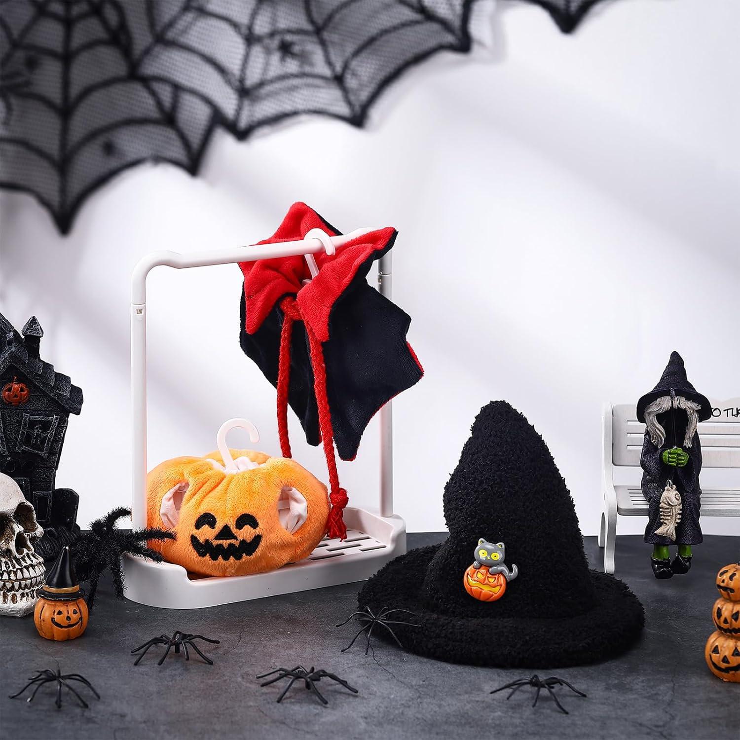 Disfraz de Halloween para muñecas 17 cm Simgoing - Sombrero y Capa