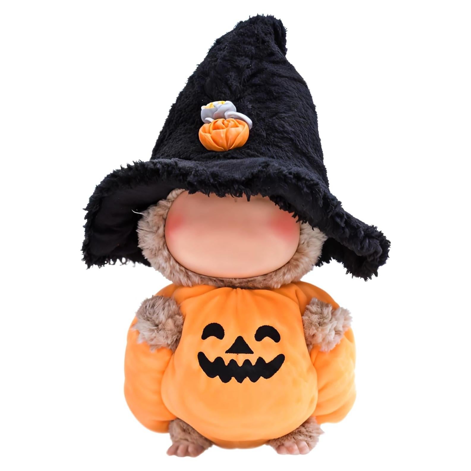 Ropa de Halloween para muñecas Labubu 15-17cm - Atuendo Calabaza