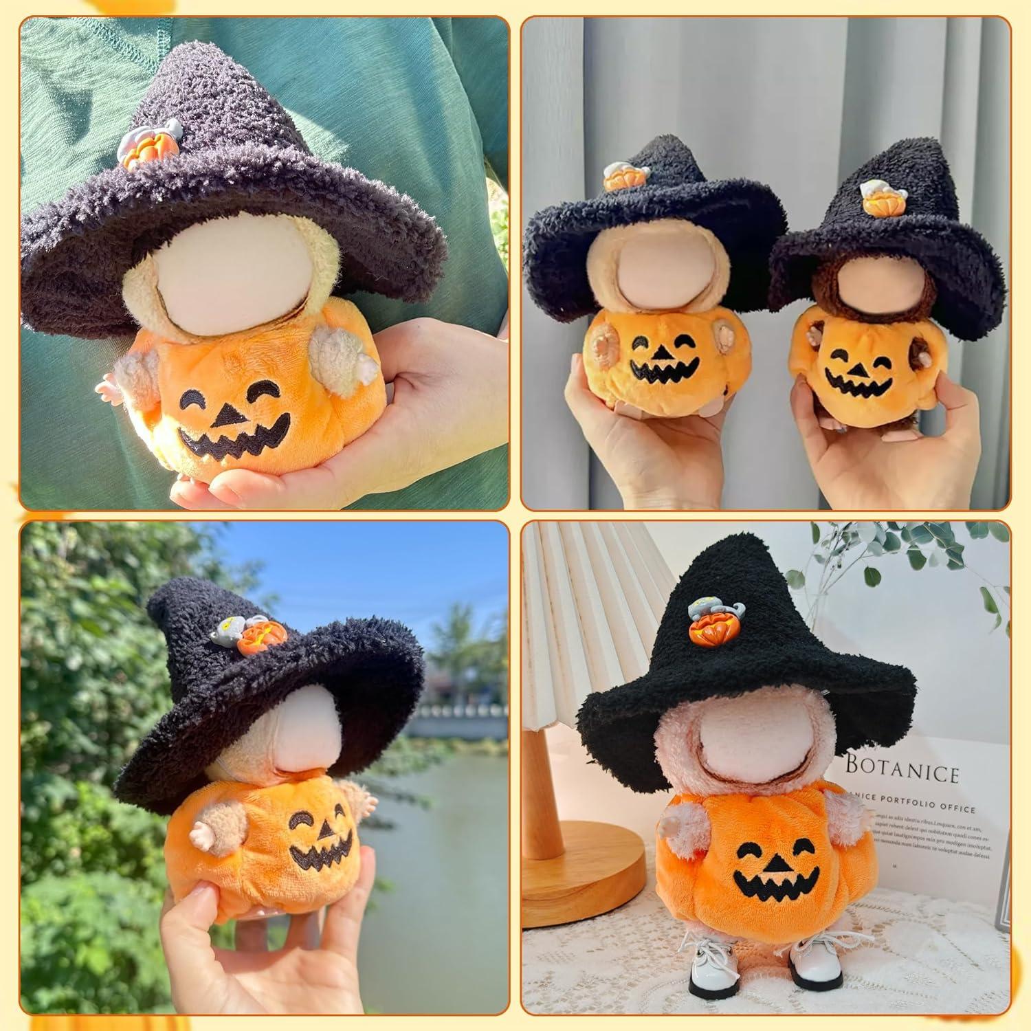 Ropa de Halloween para muñecas Labubu 15-17cm - Atuendo Calabaza