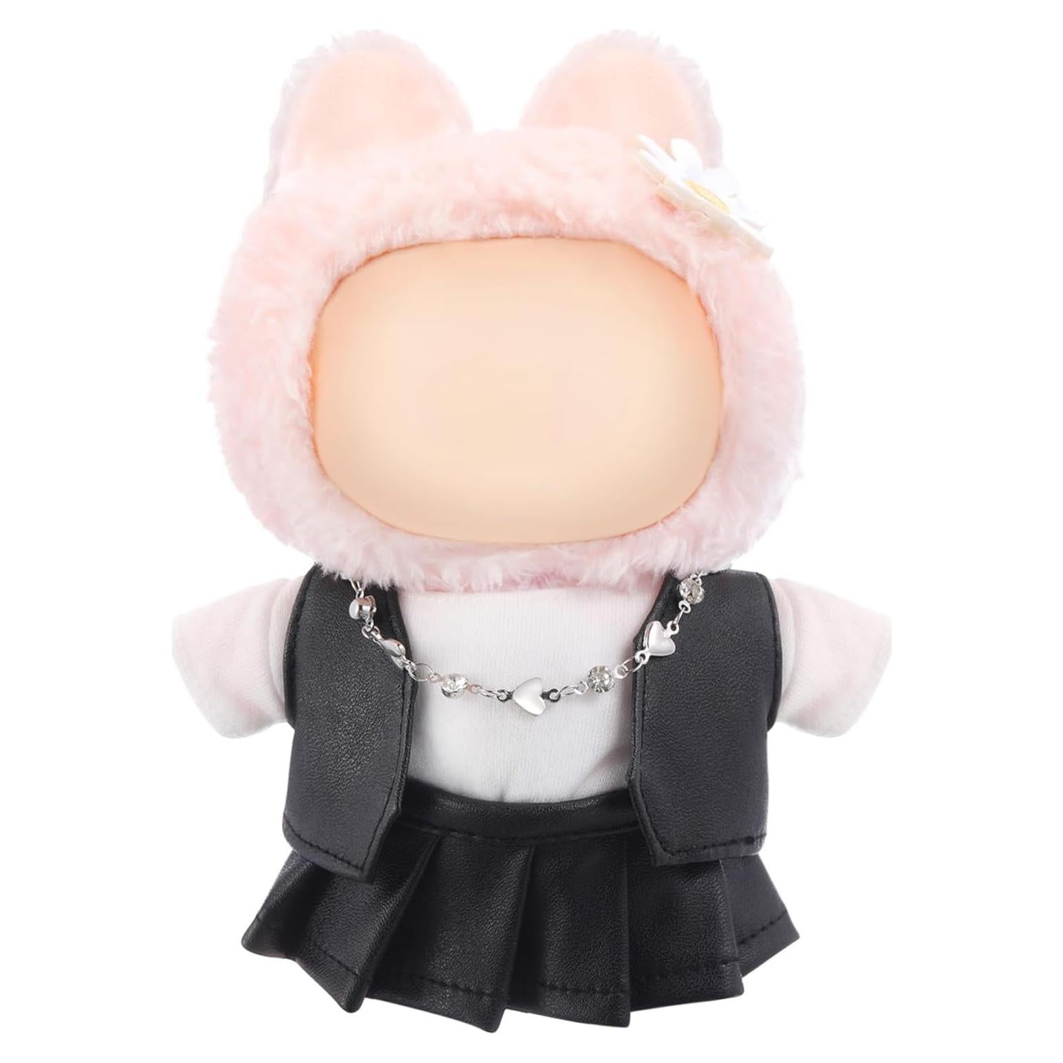 Conjunto de Ropa para Muñeca Hiboom 17 cm - Chaleco, Falda y Collar