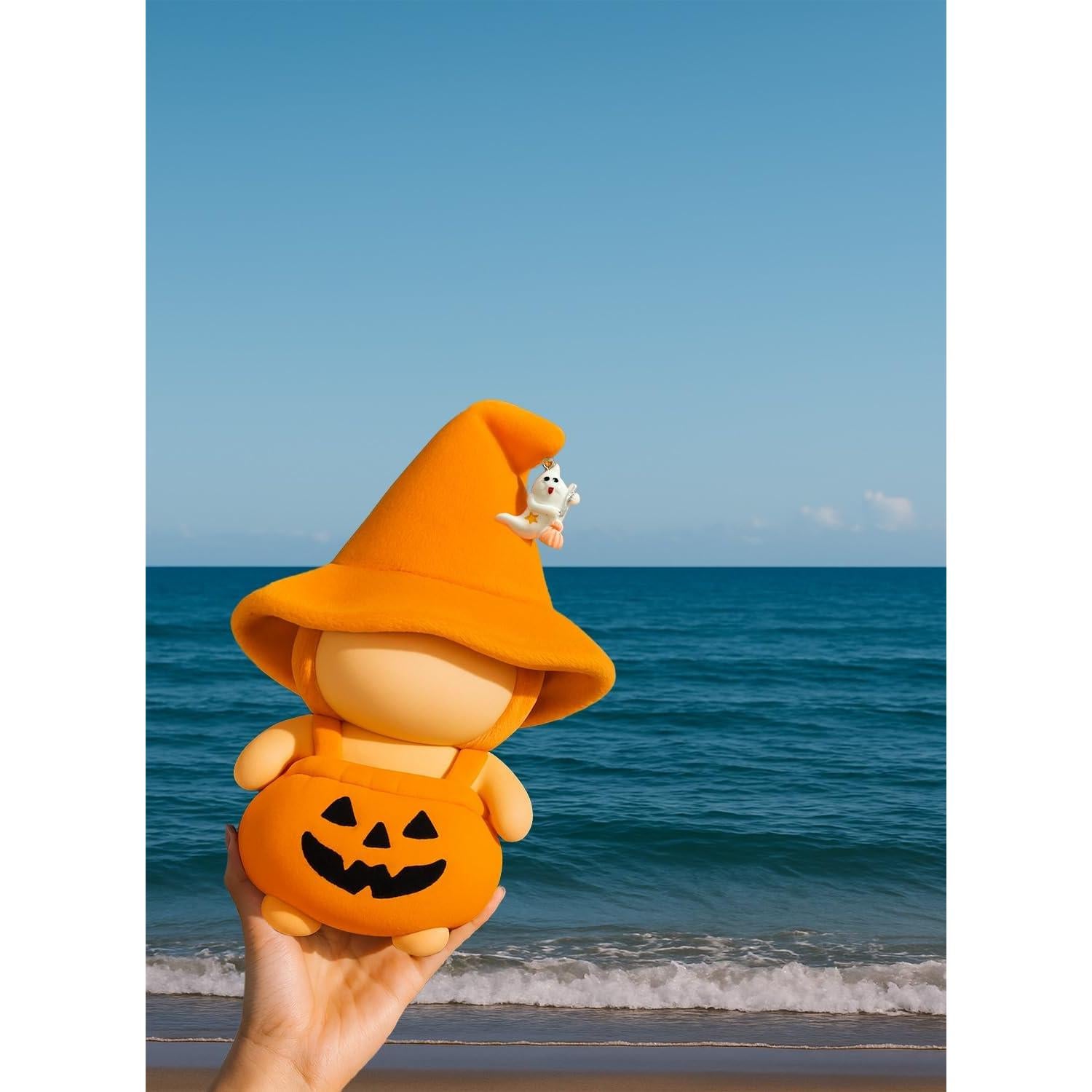 Conjunto de Ropa de Muñeca de Halloween 17cm Naranja Labubu