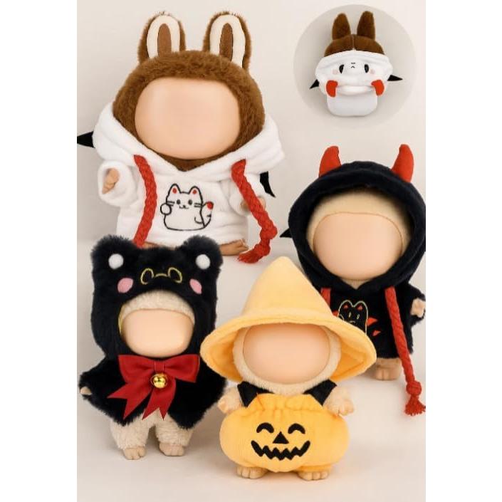 Conjunto de Ropa de Halloween para Muñecas 17cm Gato Nocturno