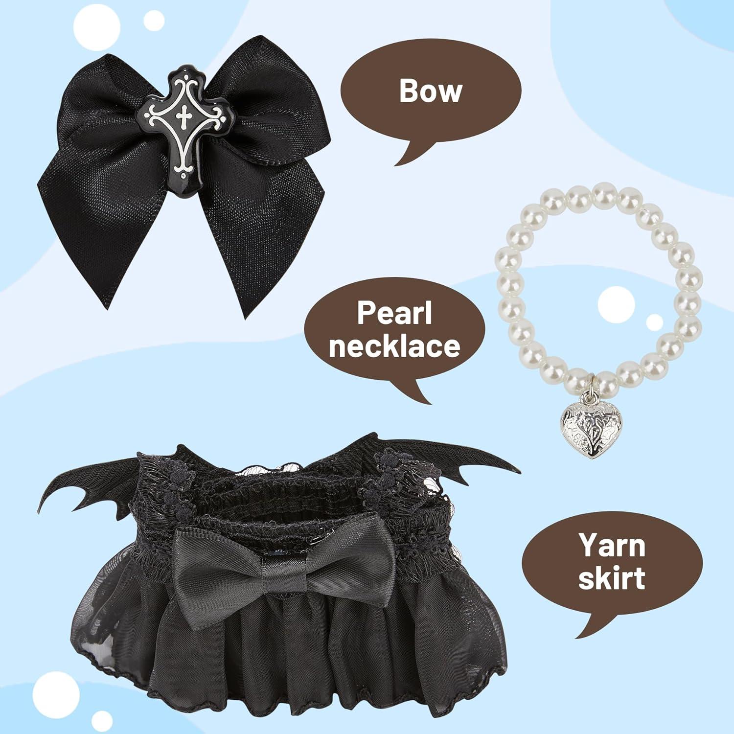 Ropa para Muñeca 17cm Esdallina Conjunto Demonio Negro