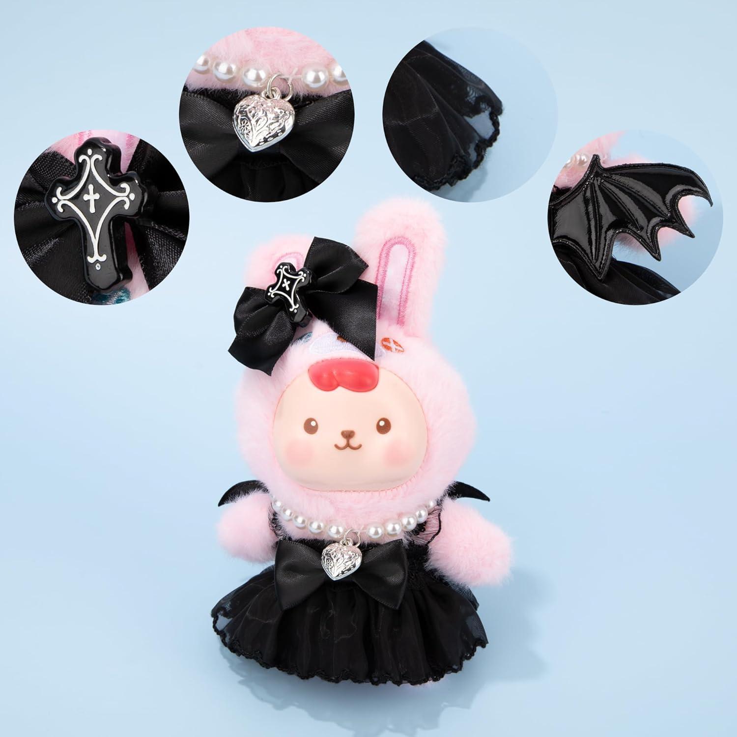 Ropa para Muñeca 17cm Esdallina Conjunto Demonio Negro