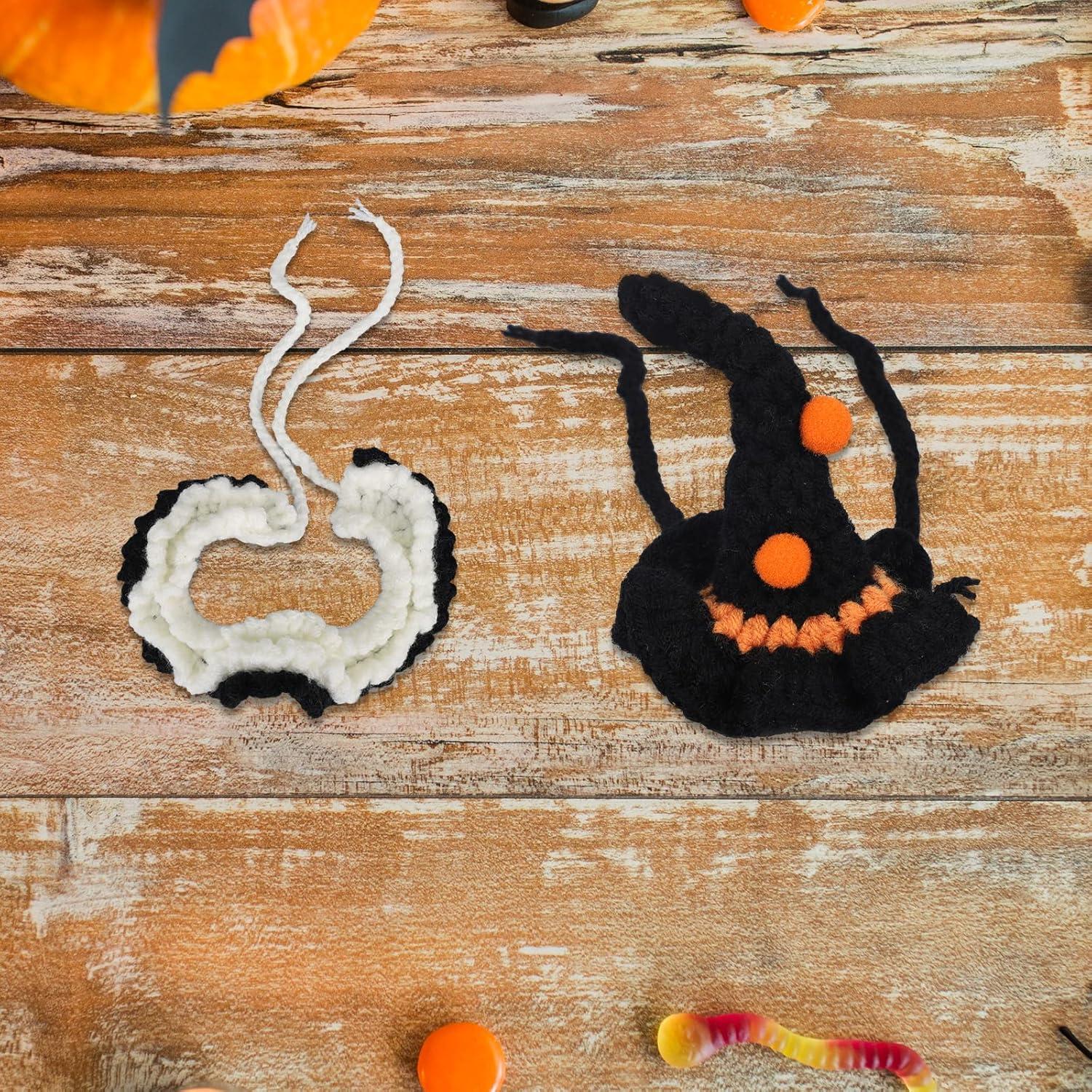 Conjunto Disfraz Halloween Muñeca 17cm Goktvai Sombrero y Babero