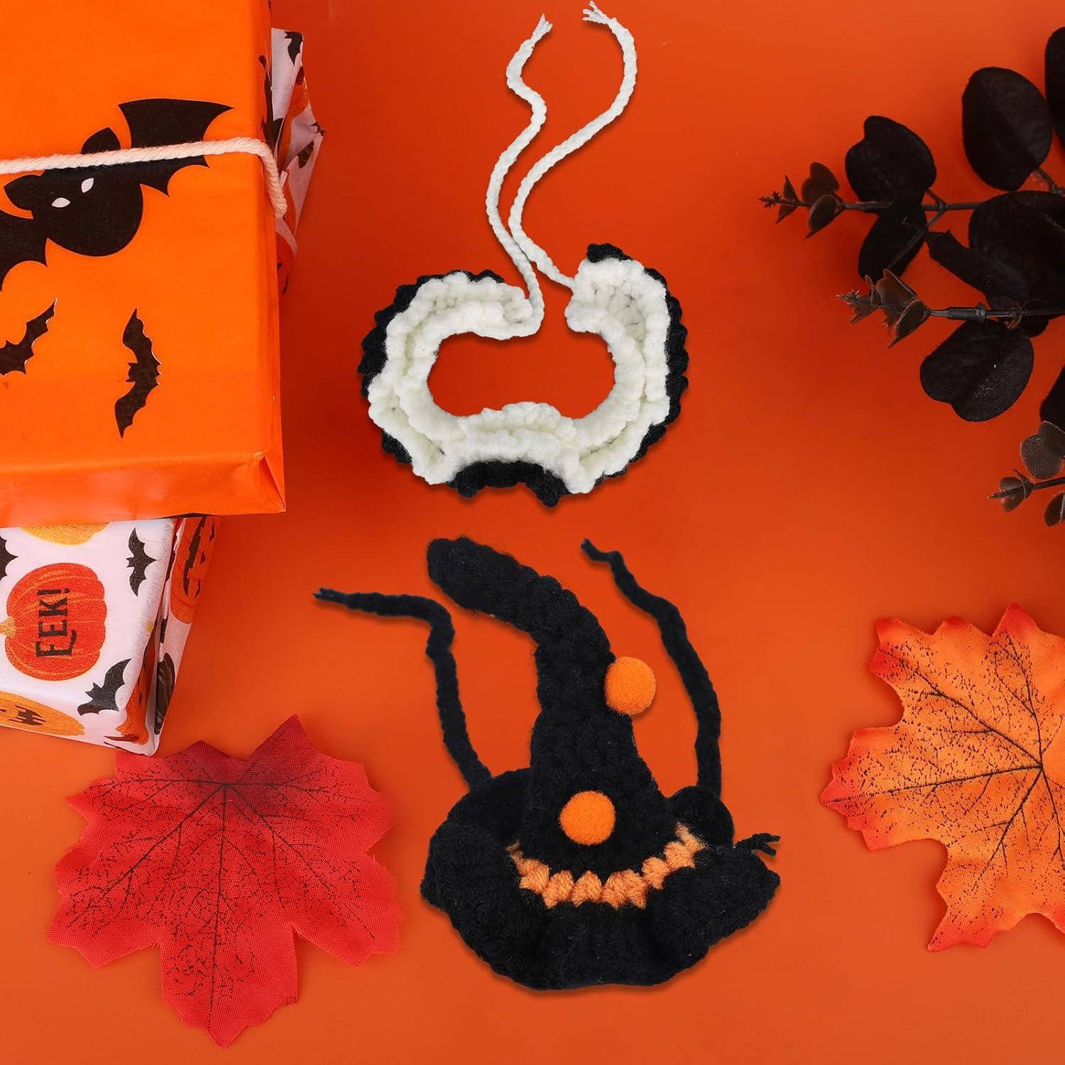 Conjunto Disfraz Halloween Muñeca 17cm Goktvai Sombrero y Babero