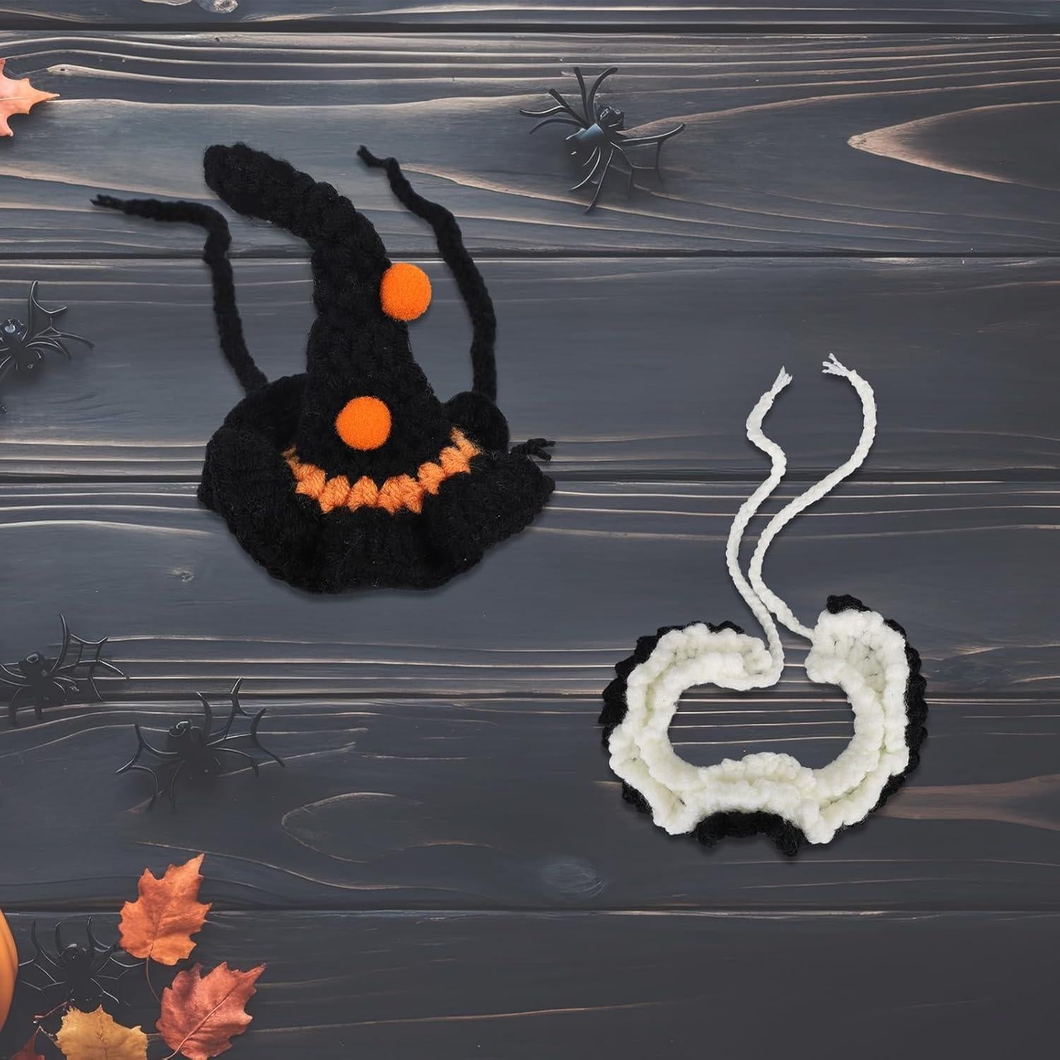 Conjunto Disfraz Halloween Muñeca 17cm Goktvai Sombrero y Babero