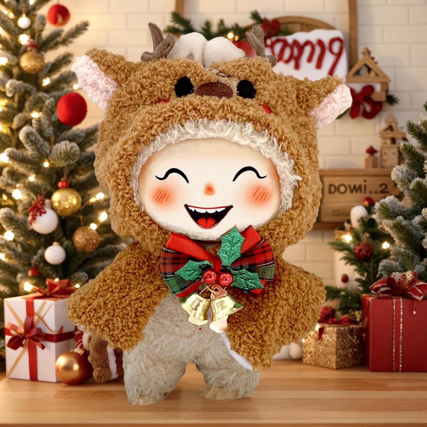 Conjunto de Ropa Navideña para Muñecas 17cm Labubu