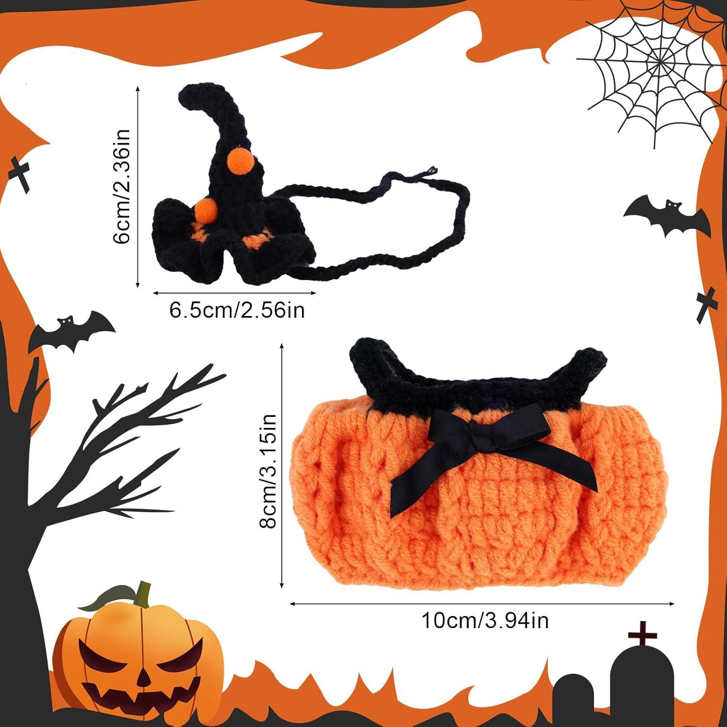 Ropa de Muñeca Halloween Goktvai con Falda y Sombrero 17cm