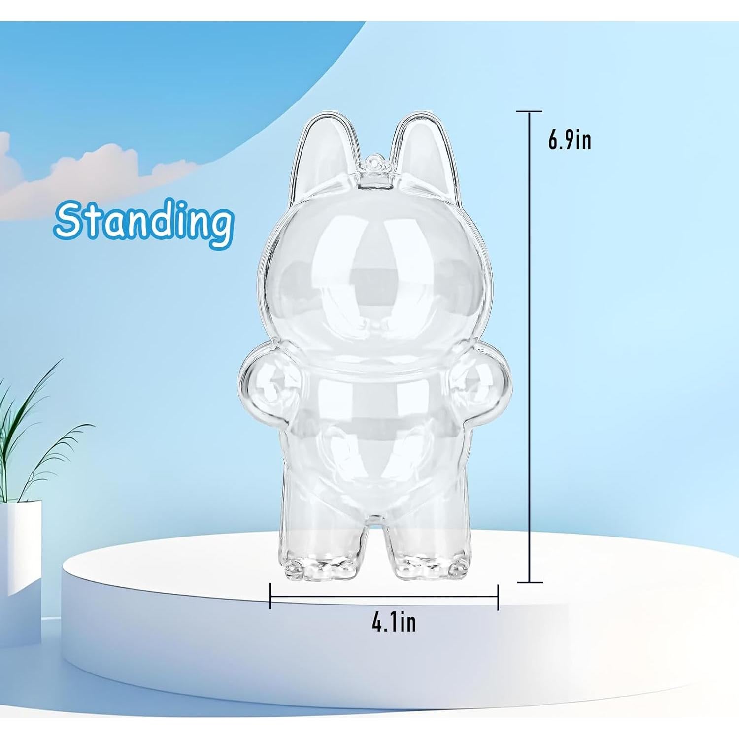 Funda Protectora de Policarbonato Labubu para Muñeca 1 Pieza