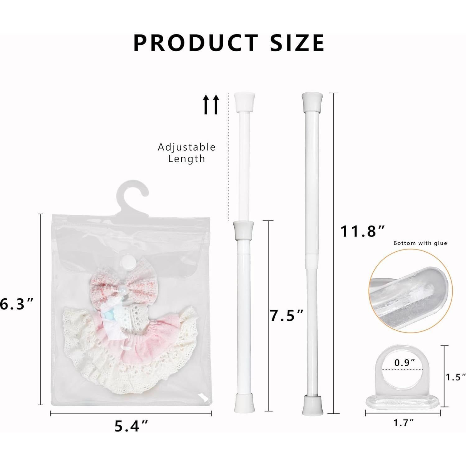 Set de 10 Bolsas de Almacenamiento para Ropa de Muñeca Labubu