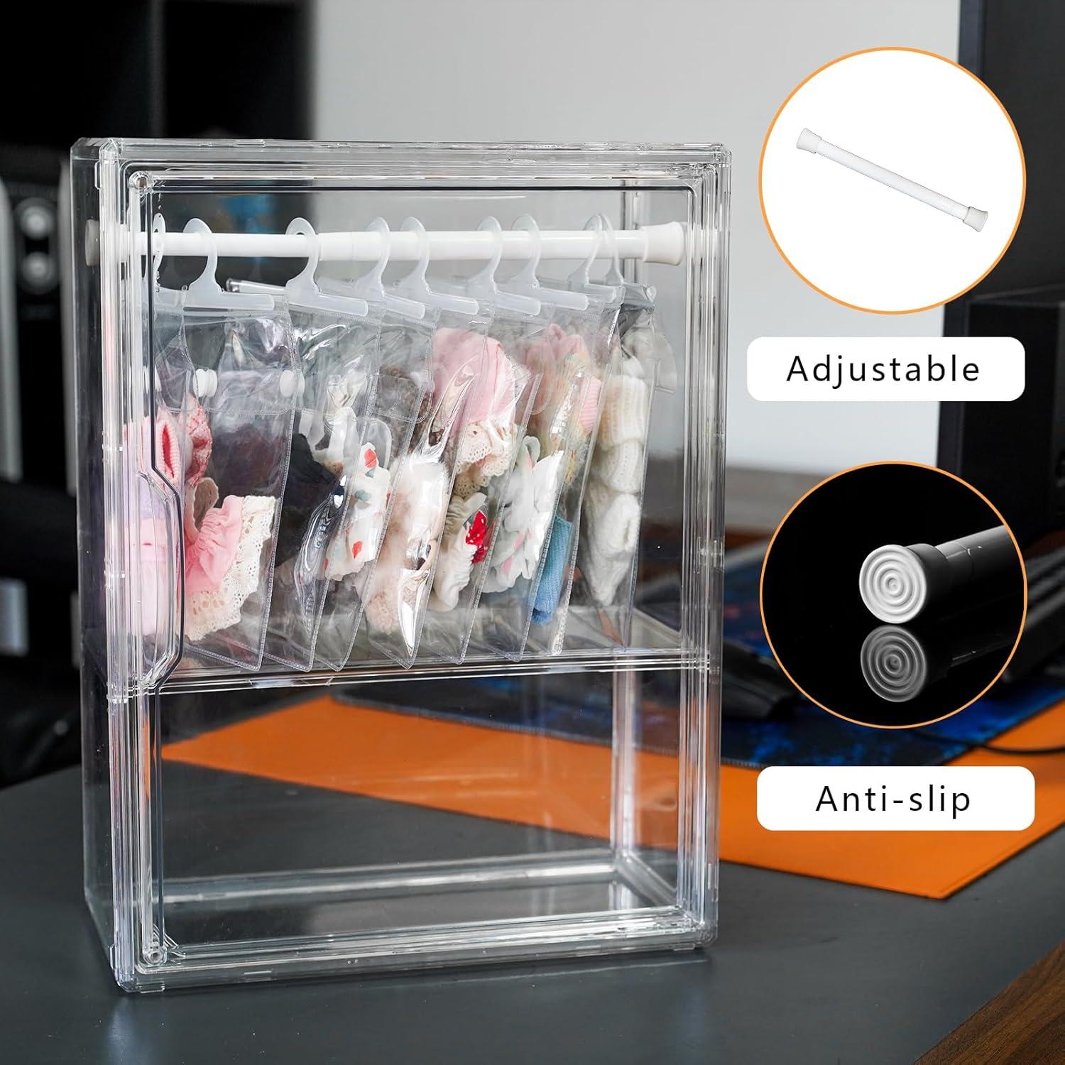 Set de 10 Bolsas de Almacenamiento para Ropa de Muñeca Labubu