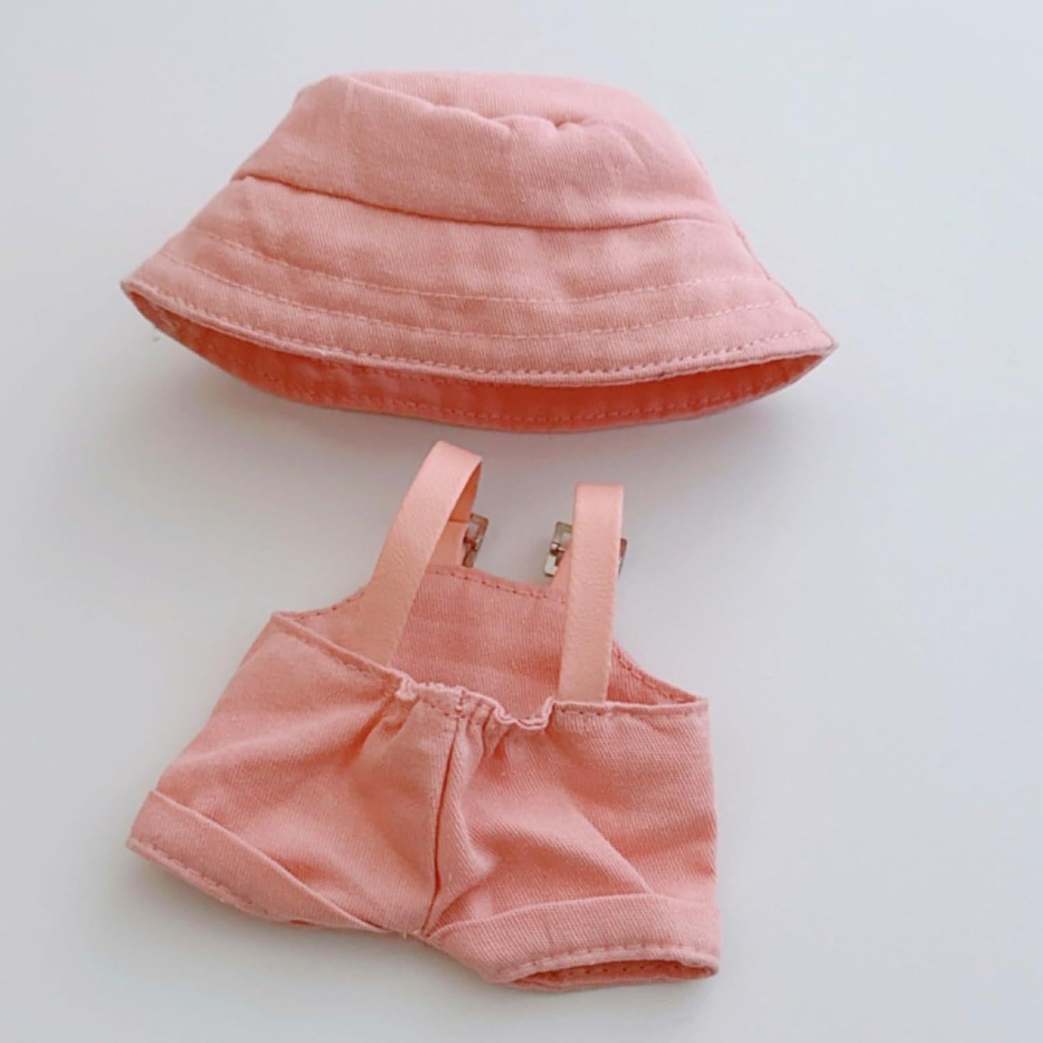 Conjunto de Ropa de Muñeca Hecho a Mano Rosa 17cm - LABUBU