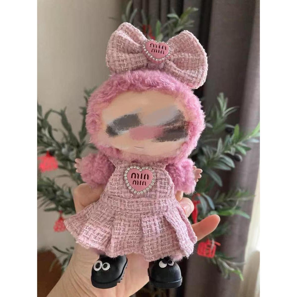 Ropa de muñeca 17cm Genérico elegante rosa premium