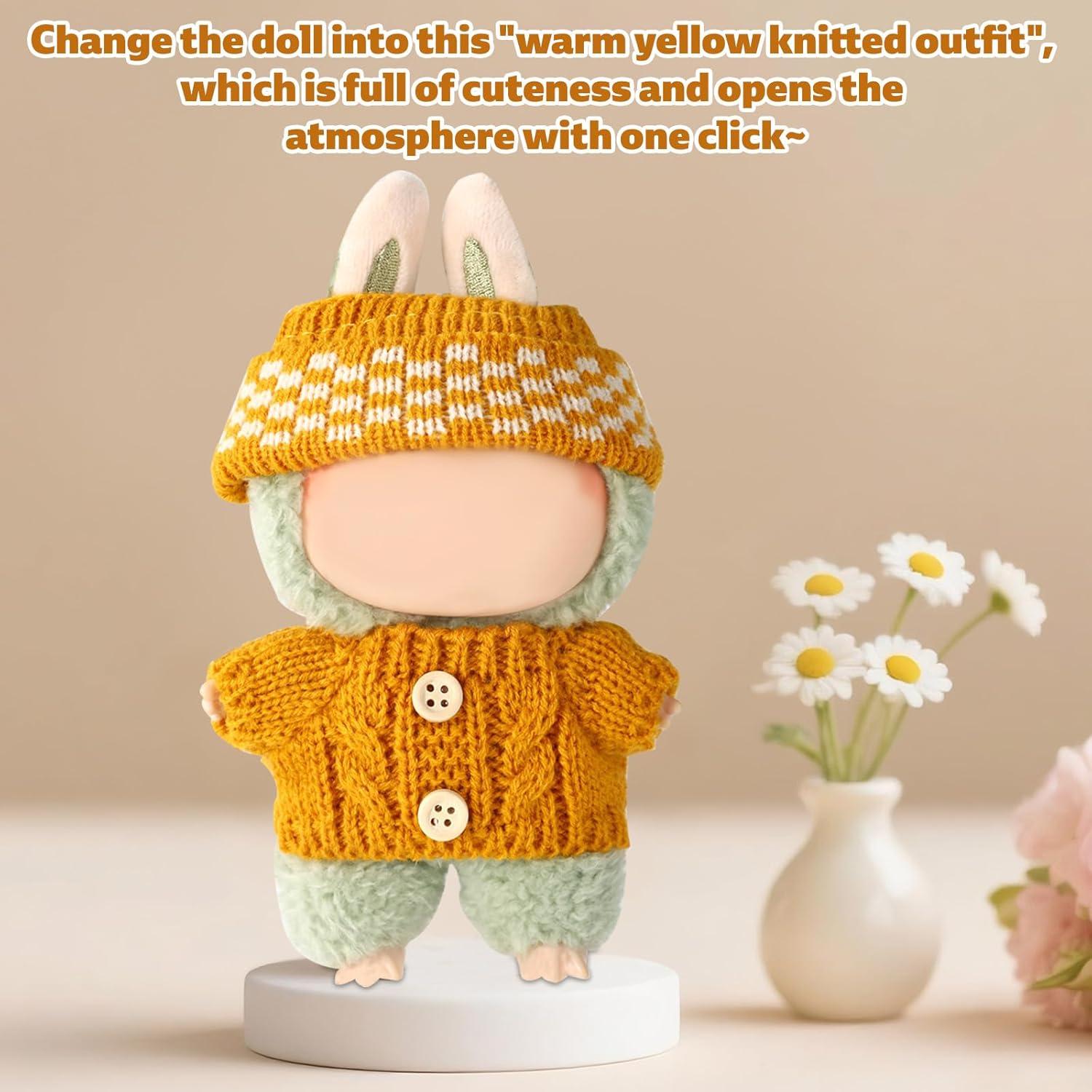 Conjunto de Ropa para Muñecas Lyreh - Suéter y Sombrero Amarillo