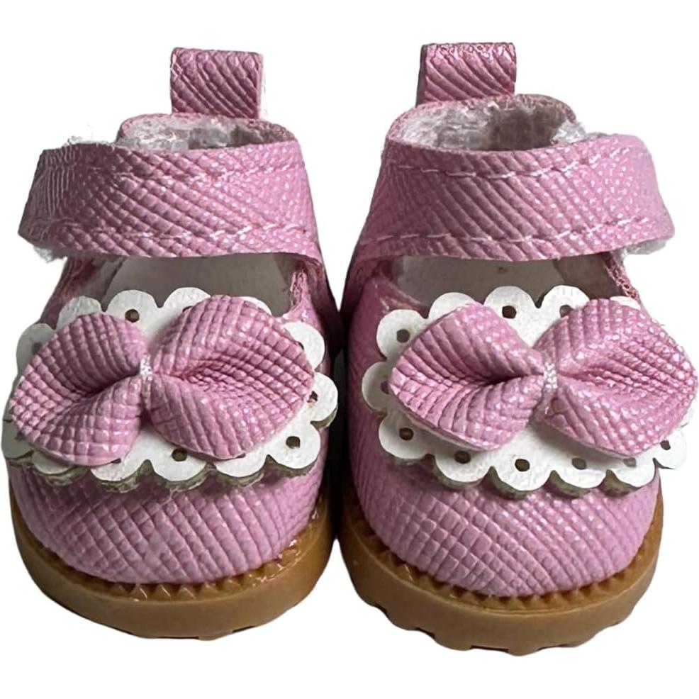 Zapatos de Muñeca Mary Jane QIXINGWISE 17cm Cuero Sintético