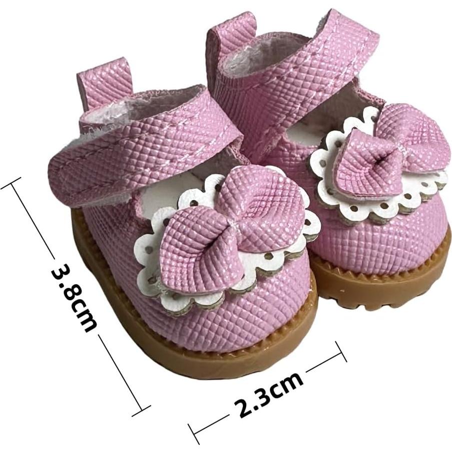 Zapatos de Muñeca Mary Jane QIXINGWISE 17cm Cuero Sintético