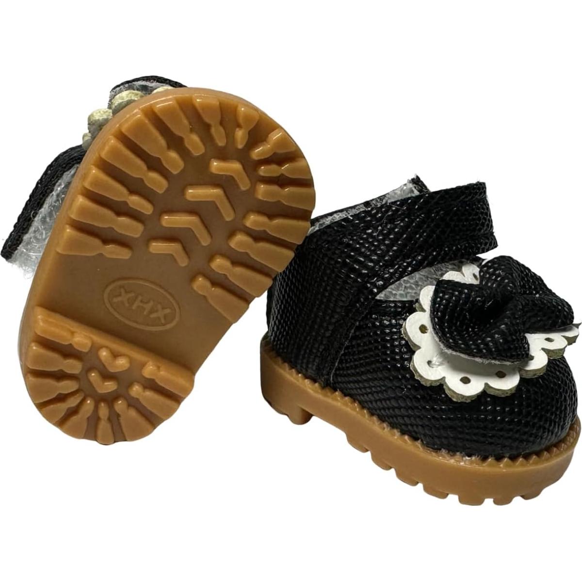 Zapatos de Muñeca Mary Jane QIXINGWISE 17cm Cuero Sintético