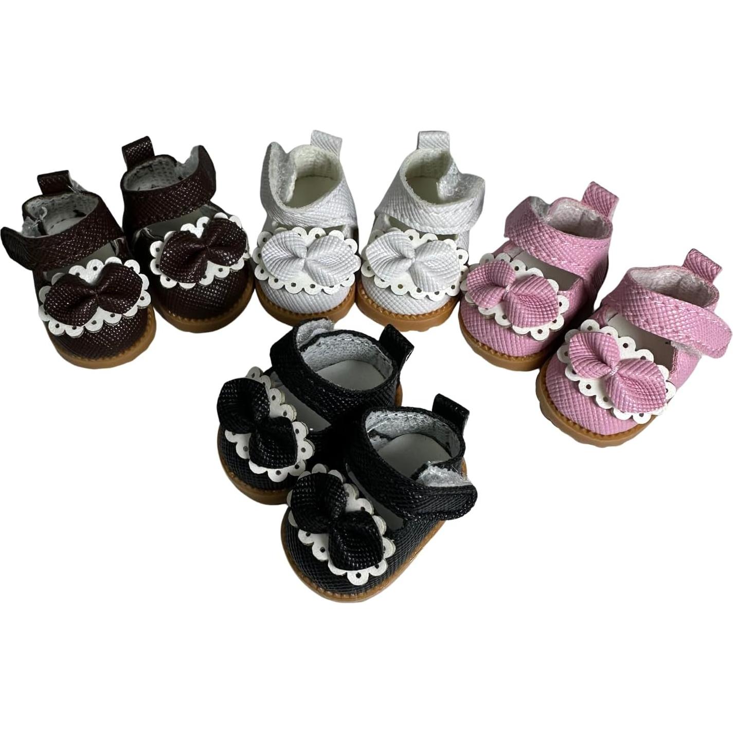 Zapatos de Muñeca Mary Jane QIXINGWISE 17cm Cuero Sintético