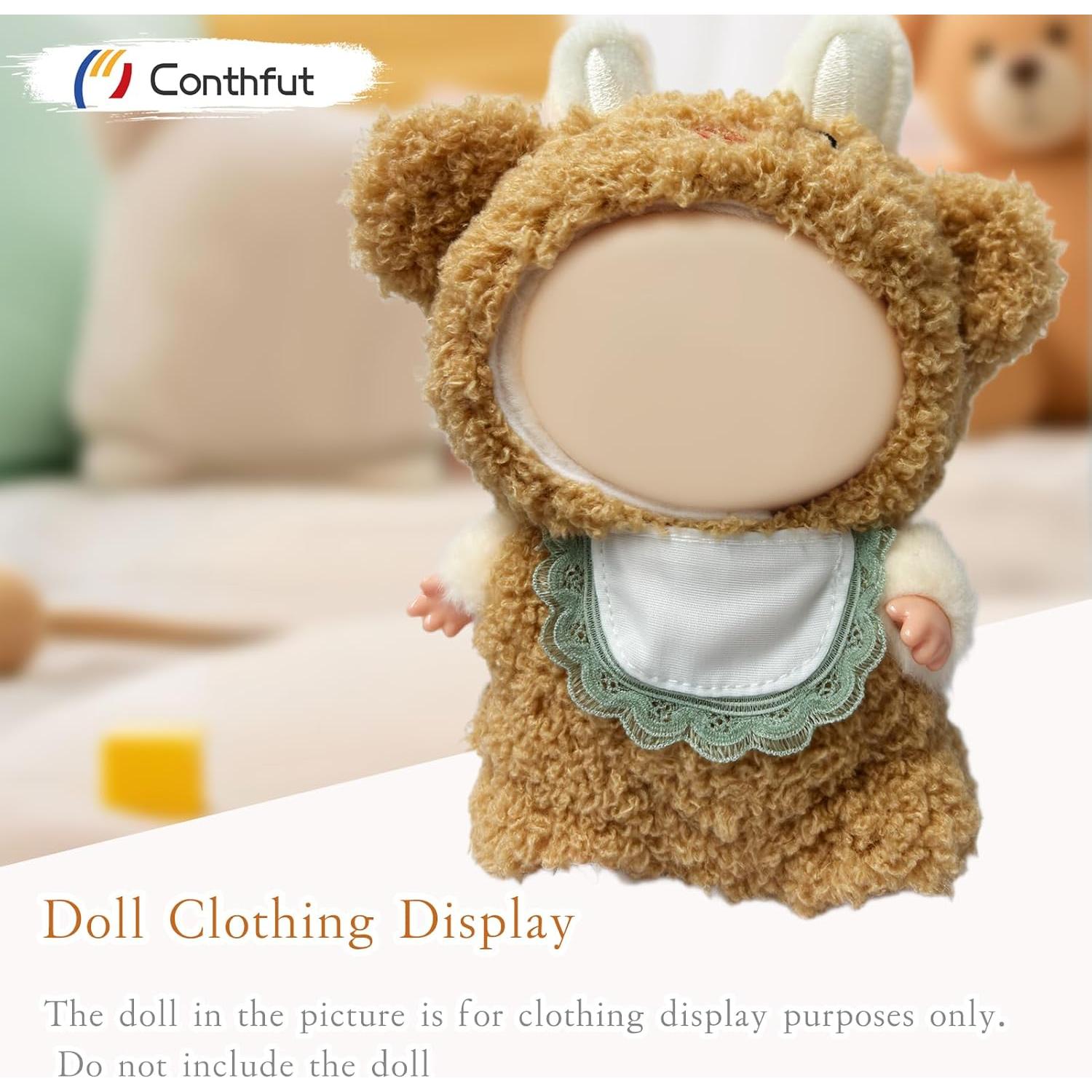 Conjunto de Ropa para Muñecas 17cm Caqui - Conthfut