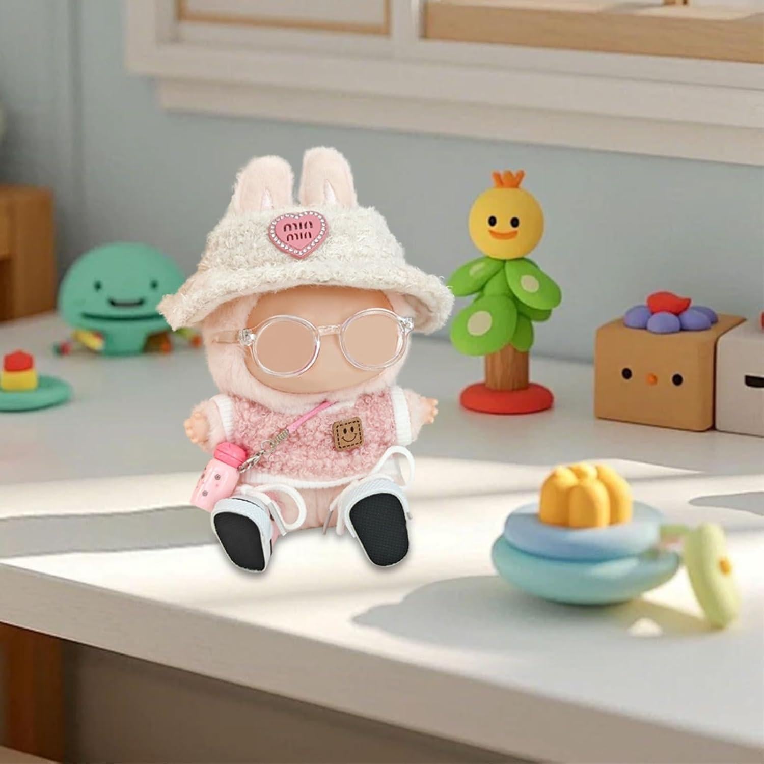 Conjunto de Ropa para Muñeca 17cm Genérico 5 Piezas Rosa