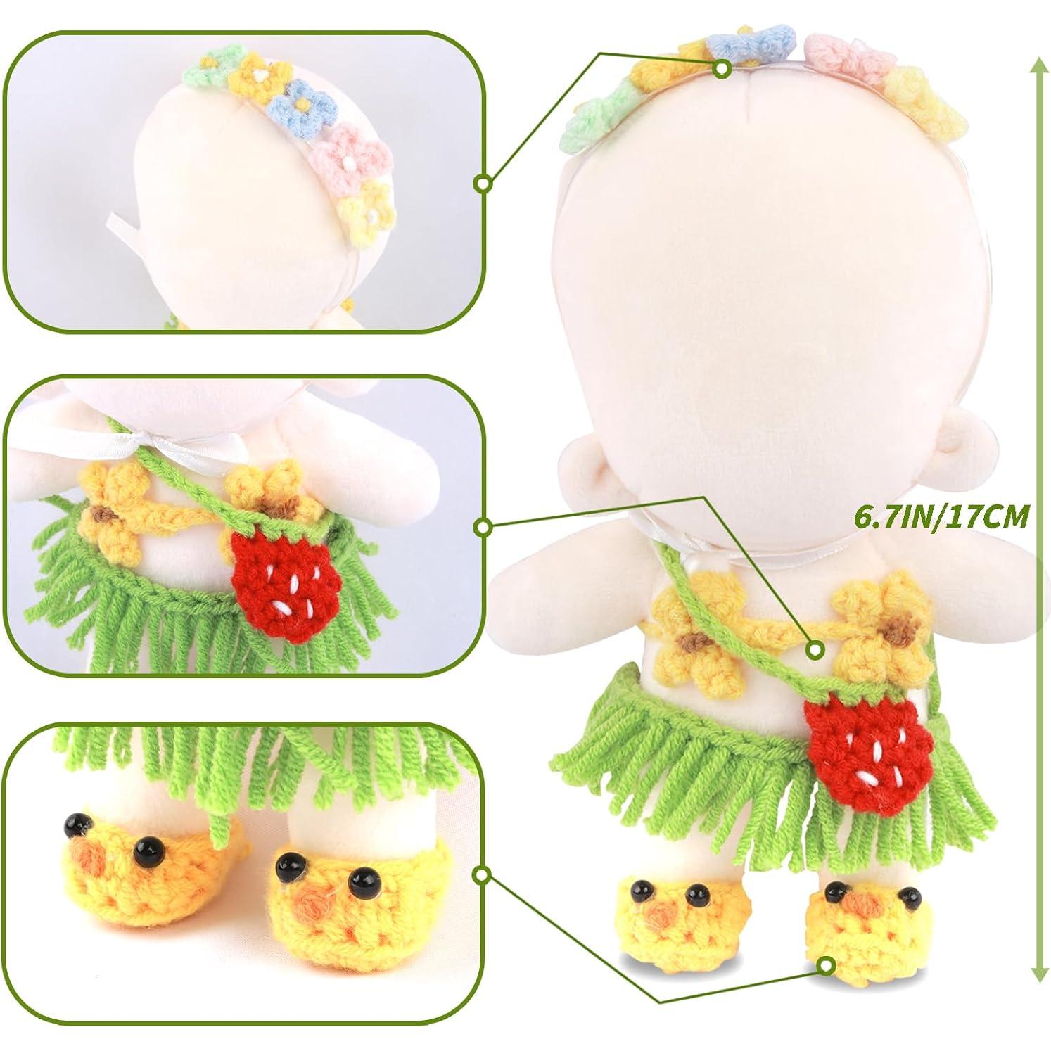 Conjunto de Ropa Hecha a Mano para Muñeca 17cm - 5 Piezas