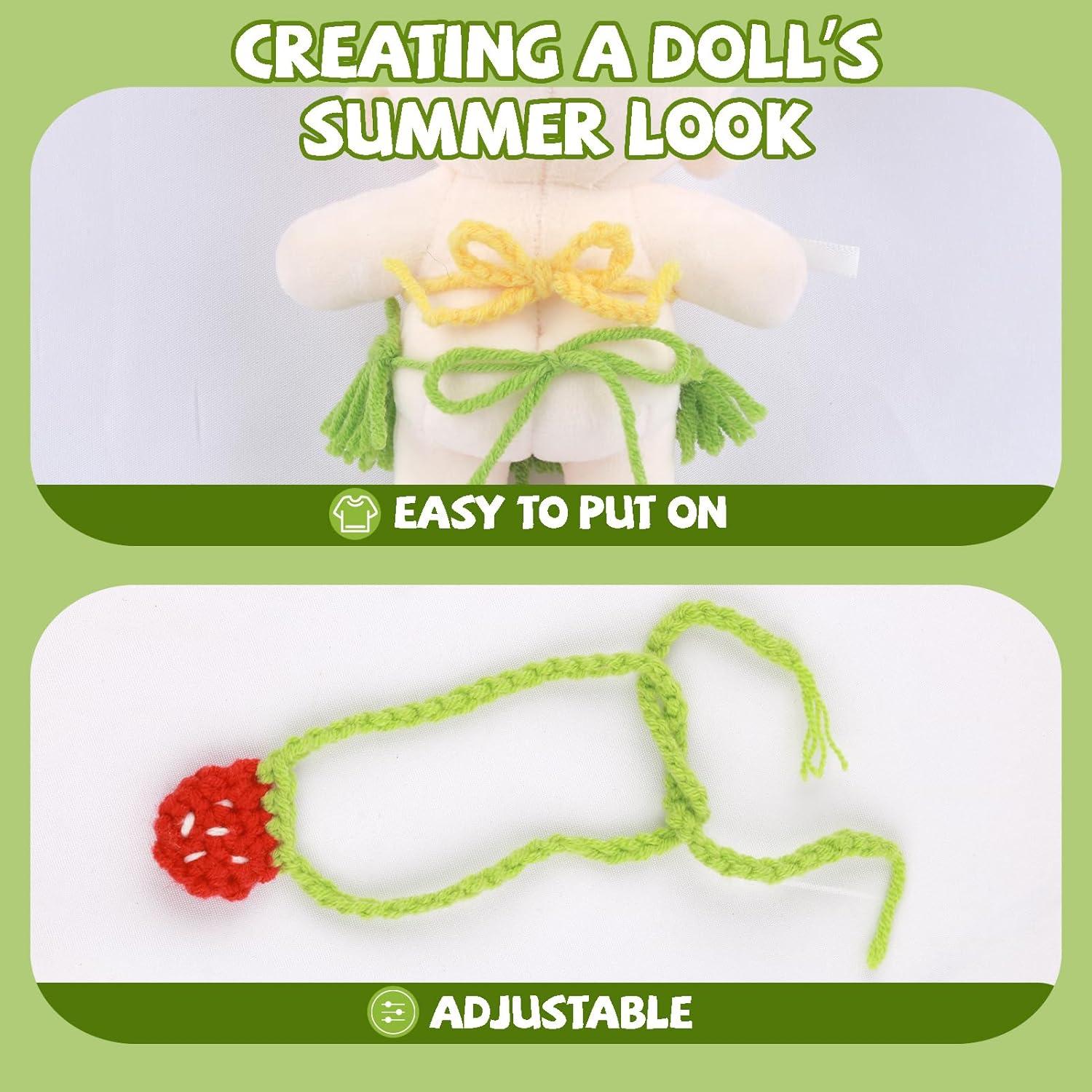 Conjunto de Ropa Hecha a Mano para Muñeca 17cm - 5 Piezas