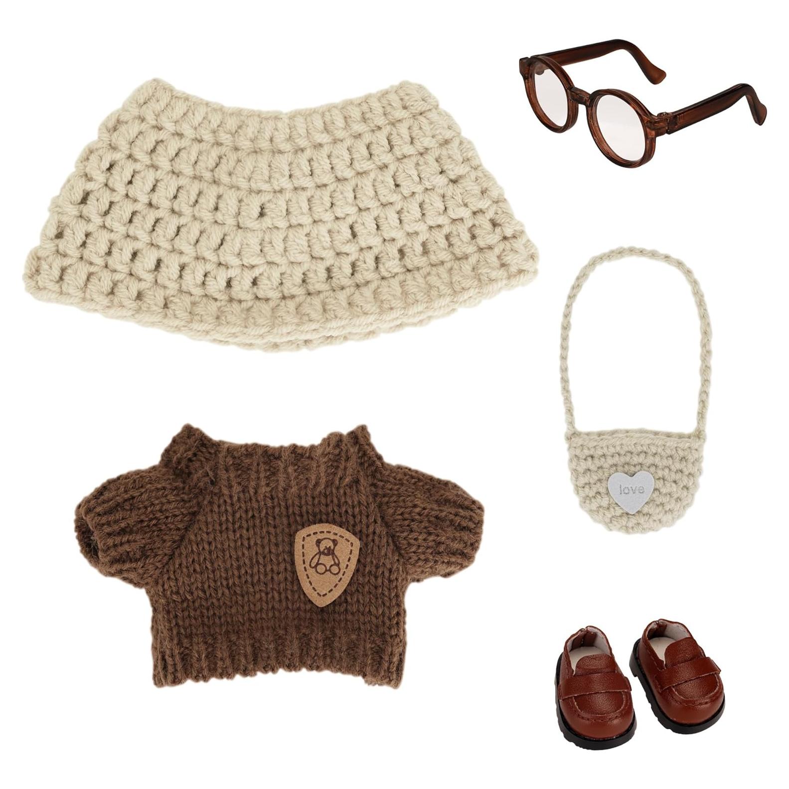 Conjunto de Ropa para Muñeca LITURTOO 5 Piezas Marrón