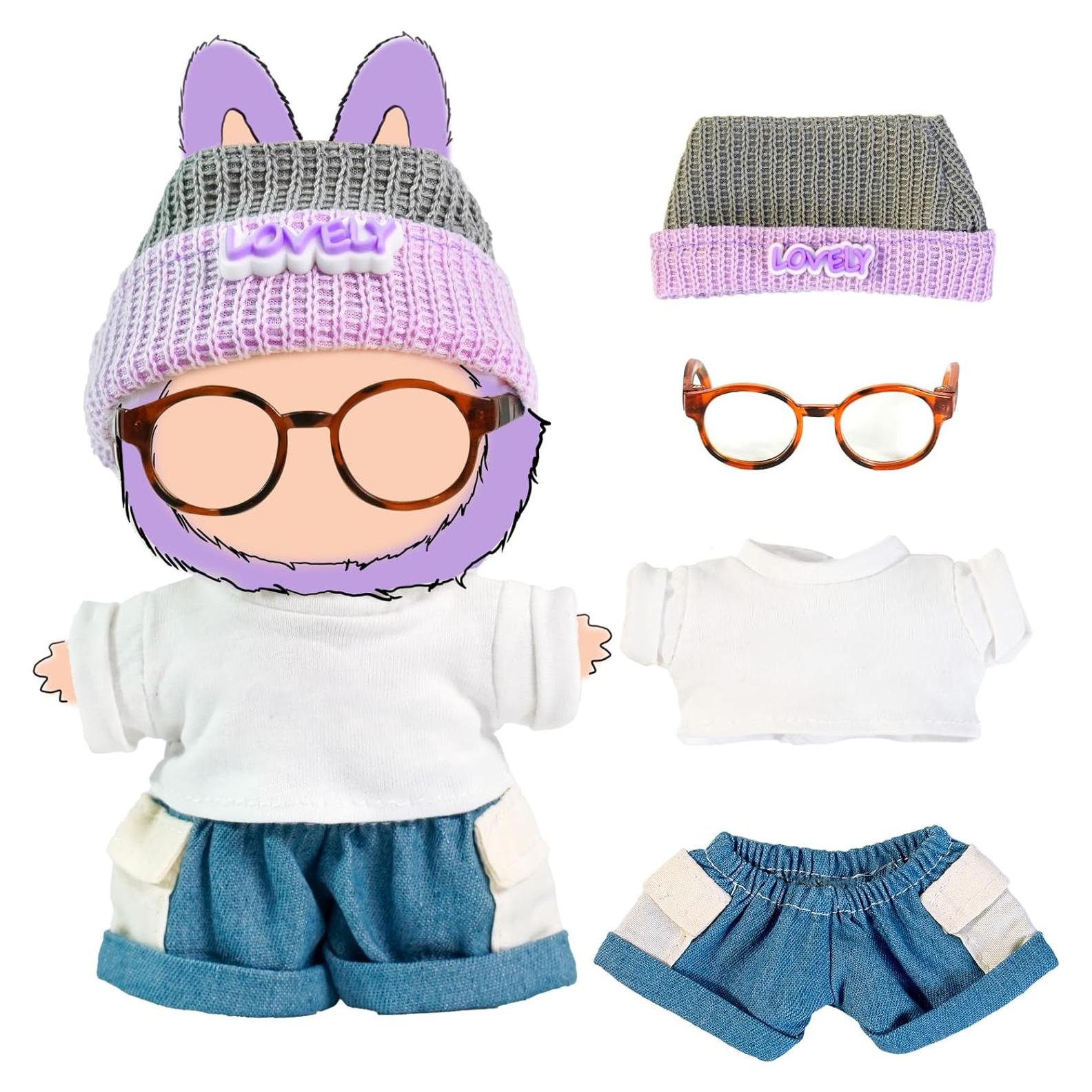 Conjunto de Ropa para Muñecas 17cm Qiuyan Ruxin 4 Piezas