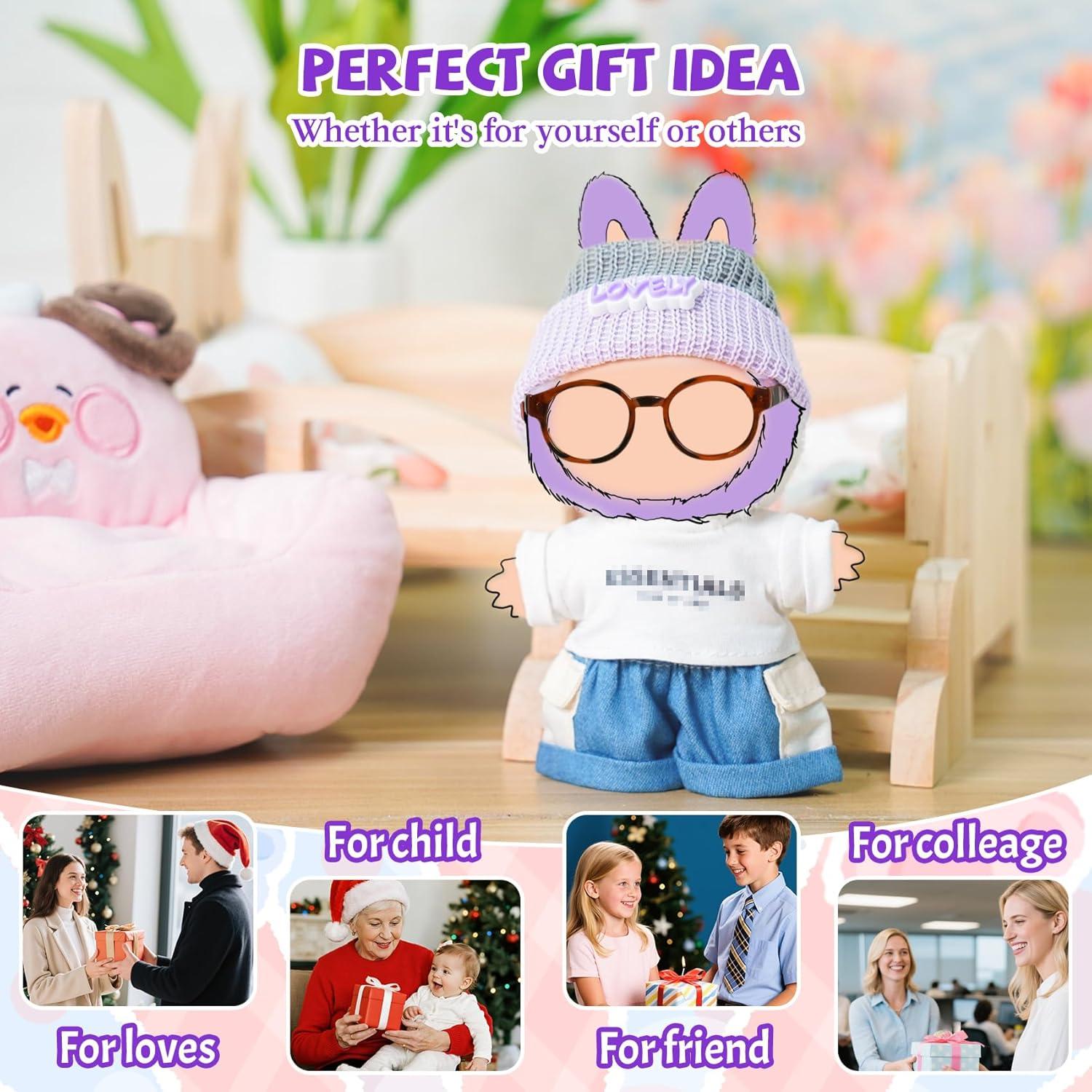 Conjunto de Ropa para Muñecas 17cm Qiuyan Ruxin 4 Piezas