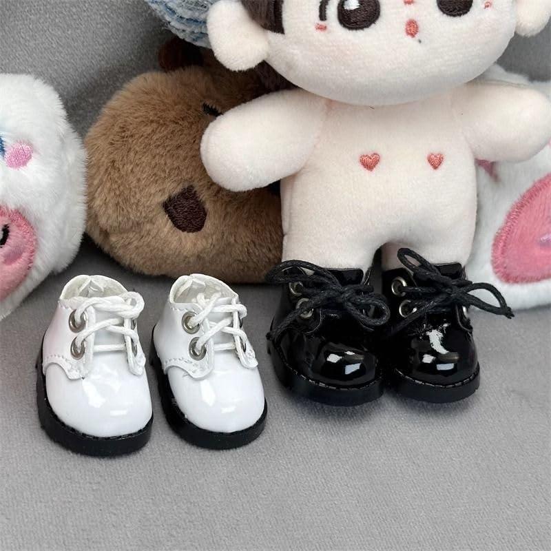 Zapatos Oxford Mini de Cuero PU para Muñecas 17 cm - 2 Pares